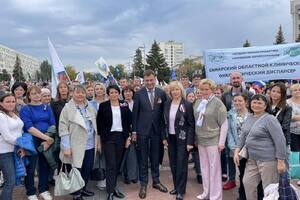 Главный врач ГБУЗ СОКОД принял участие в патриотическом митинг-концерте «Своих не бросаем»